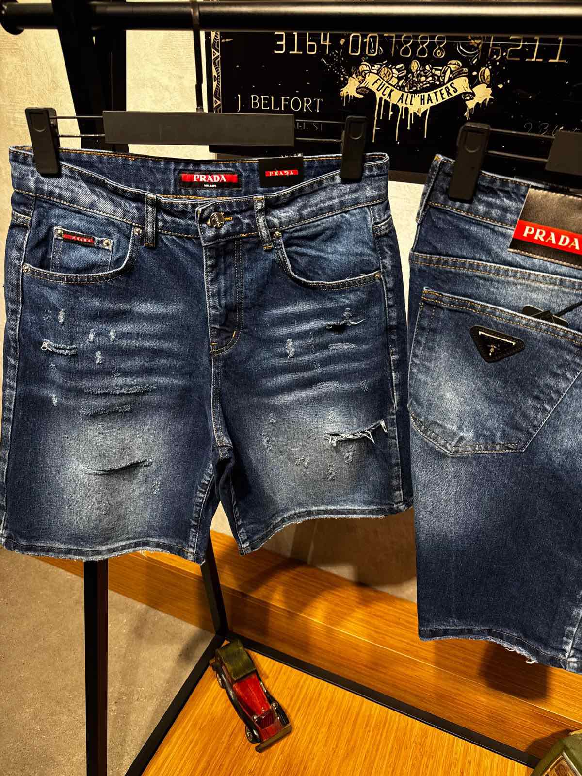 Къси дънки PRADA 1015