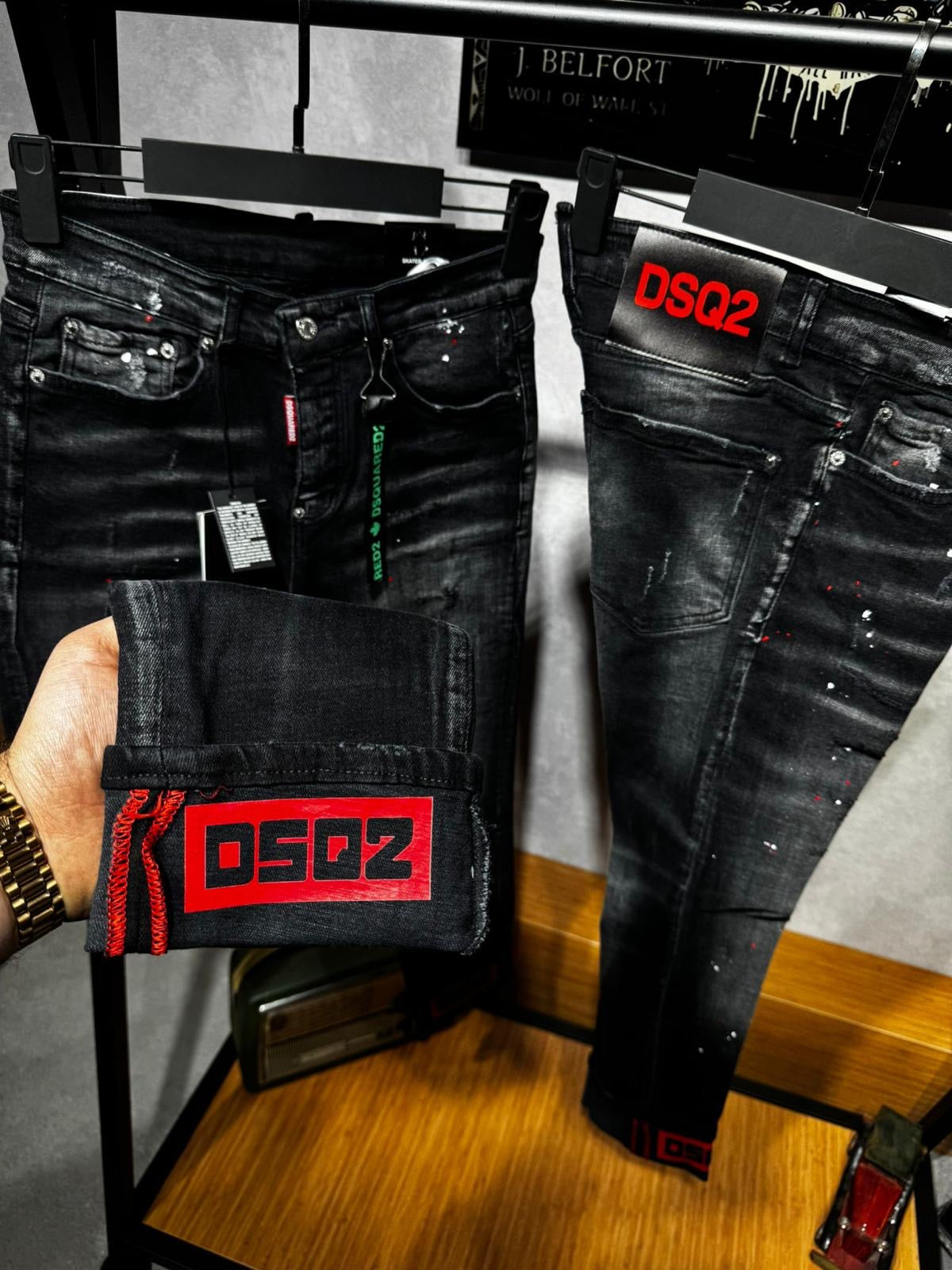 Дълги дънки DSQUARED2 red ediion 3252