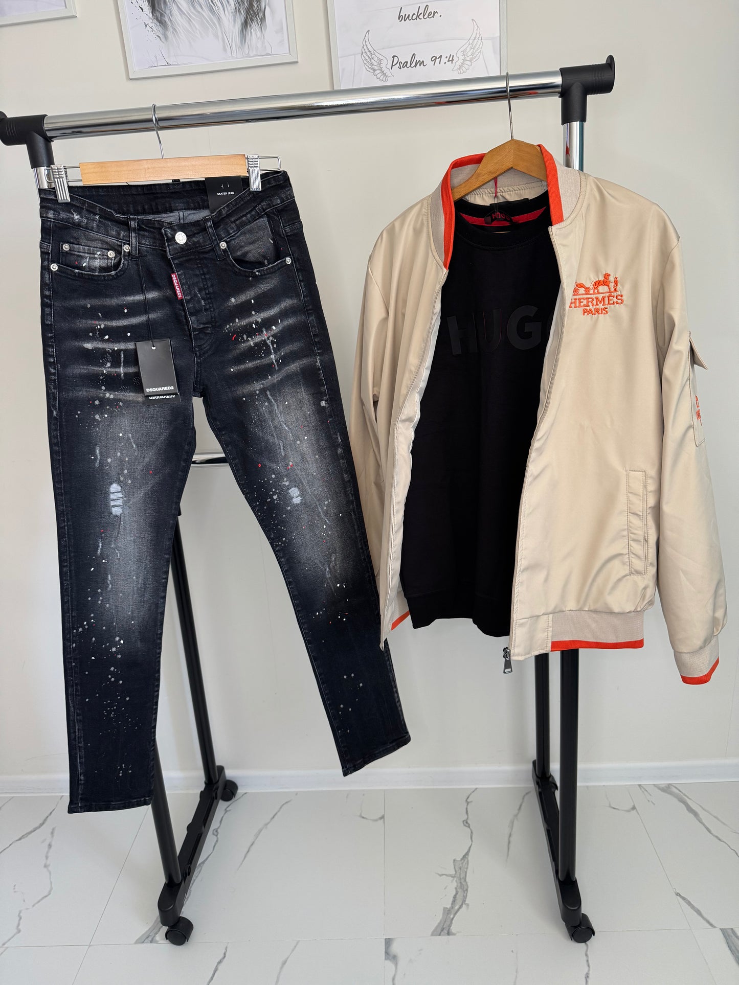 Дънки + Блуза + Яке /Сет/