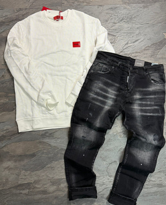 Дънки + Блуза /Сет/