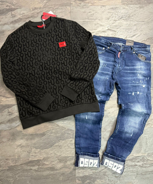 Дънки + Блуза /Сет/