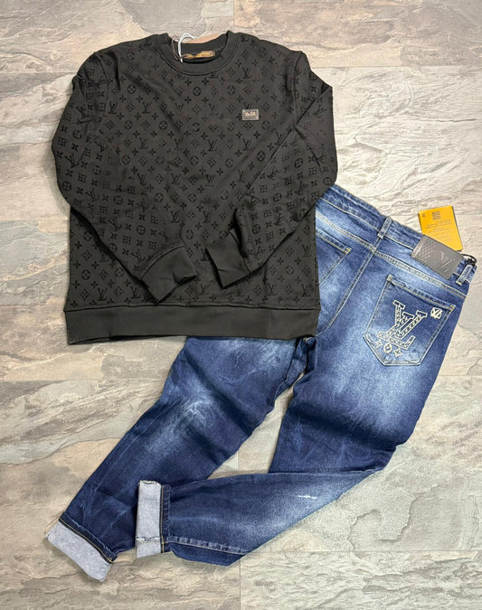 Дънки + Блуза /Сет/