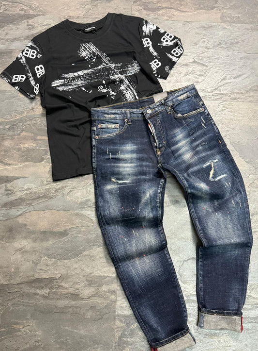 Дънки + тениска /Сет/