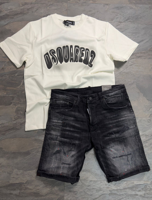 Къси дънки + тениска /Сет/ 23400