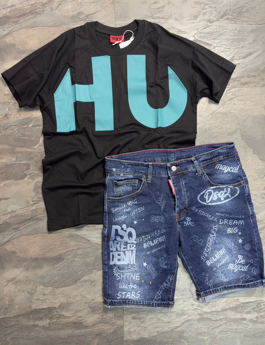 Къси дънки + тениска /Сет/ 24500
