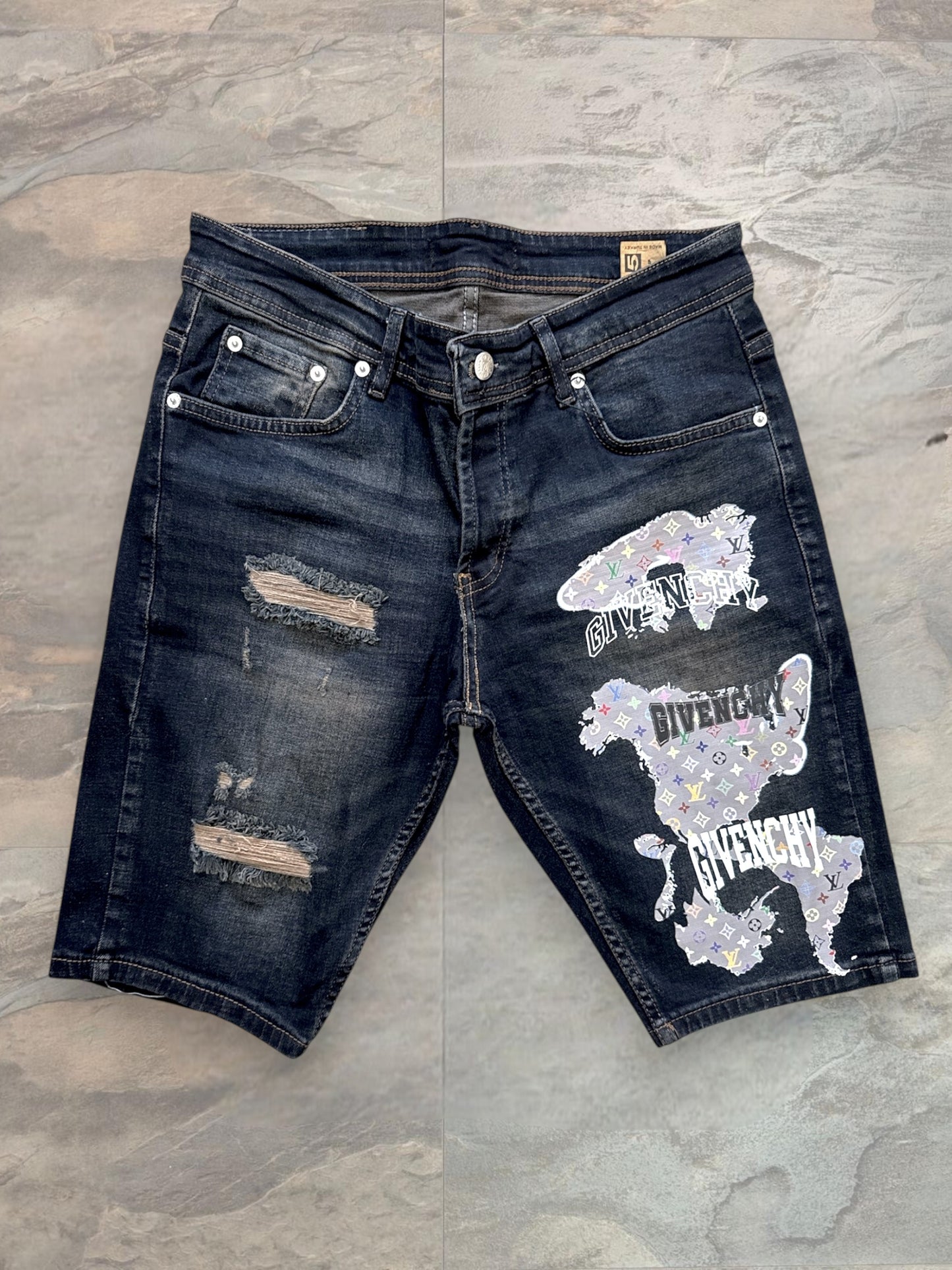 Къси дънки Givenchy S8081